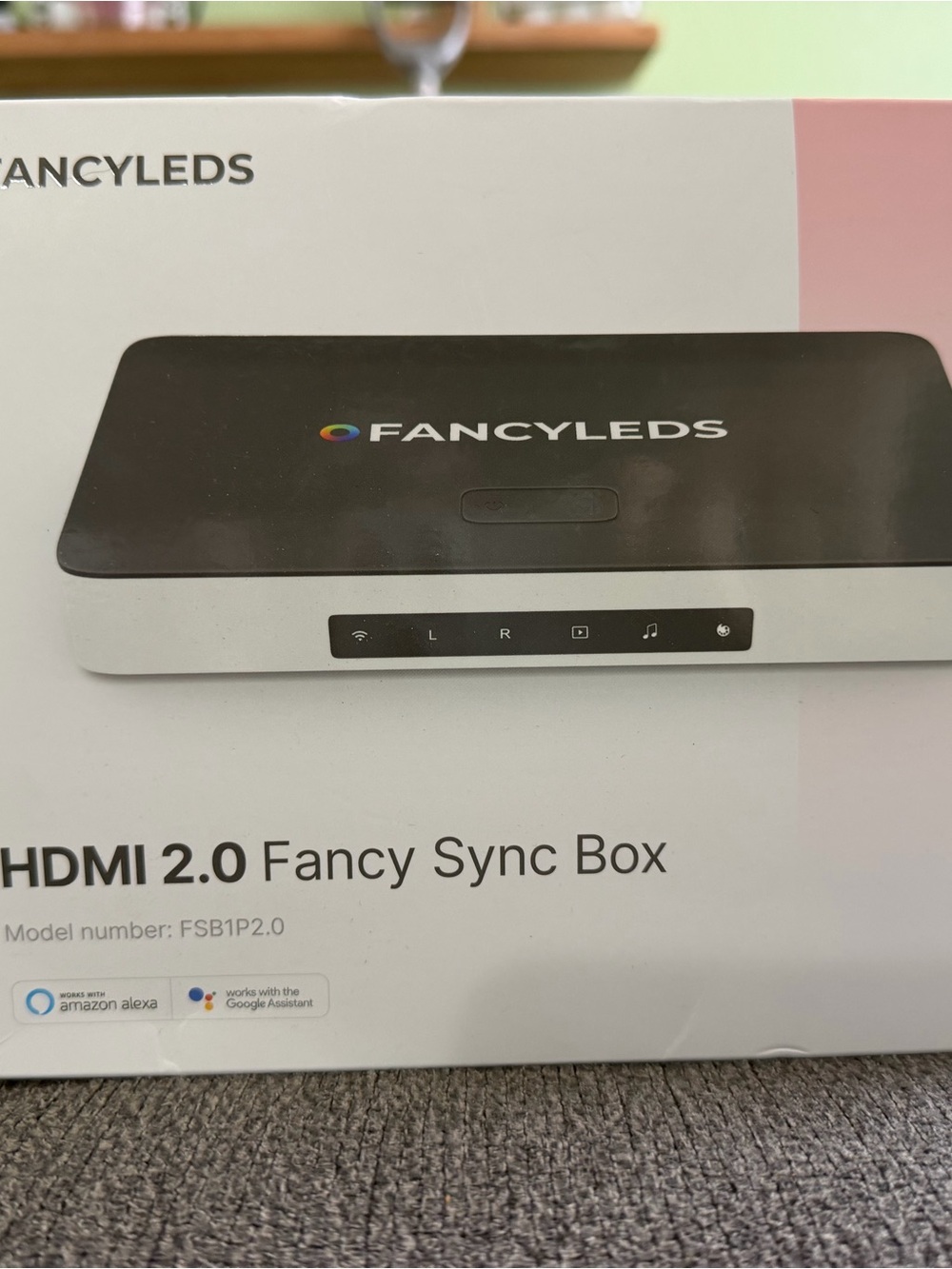 FancyLeds HDMI 2.0 Fancy Sync Box - Black and White